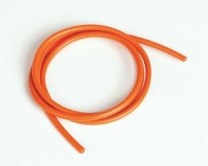 Silikonový kabel 4,1qmm, 11AWG, 1metr, oranžový