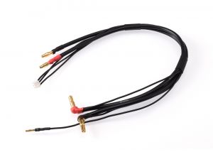 2S černý nabíjecí kabel G4/G5 - dlouhý 300mm - (4mm, 3-pin XH)