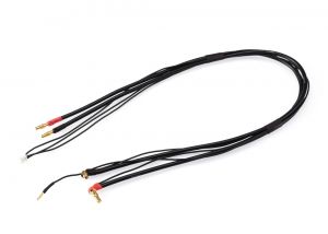 2S černý nabíjecí kabel G4/G5 - dlouhý 600mm - (4mm, 3-pin XH) RUDDOG