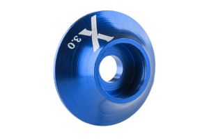 Kovová podložka s O-kroužkem, 3mm, Modrá (10ks) Xessories