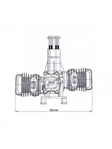 DLE111-FB Benzínový dvouválcový modelářský motor