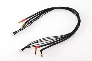 4S černý nabíjecí kabel G4/G5-4S/XH - krátký 400mm - (4mm, 5-pin XH) RUDDOG