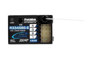 Futaba 4PM Plus T-FHSS, přijímač R334SBS-E s telemetrií Futaba TX