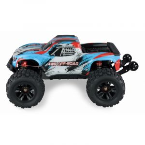 AMEWI Hyper Go Monster Truck brushless 4WD 1:16 RTR, modrobílý