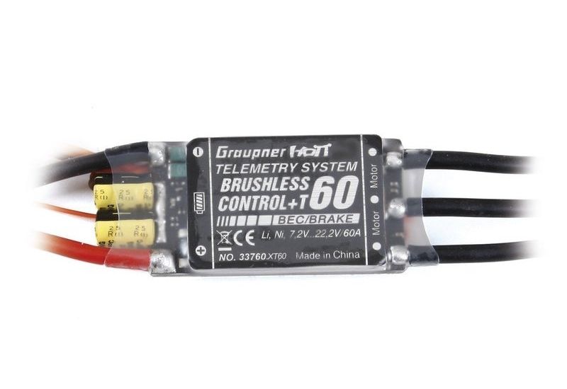 Brushless control + Telemetrie 60 G3,5 s XT60 konektorem GRAUPNER HOTT