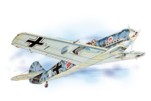 Messerschmitt Bf-109 (619mm) laser.vyřezávaný Guillow