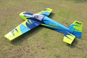 103" Slick 2600mm 120cc Zeleno-Modrý Pilot RC