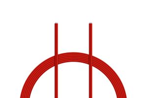 Kabel silikon 0.75mm2 1m (červený)