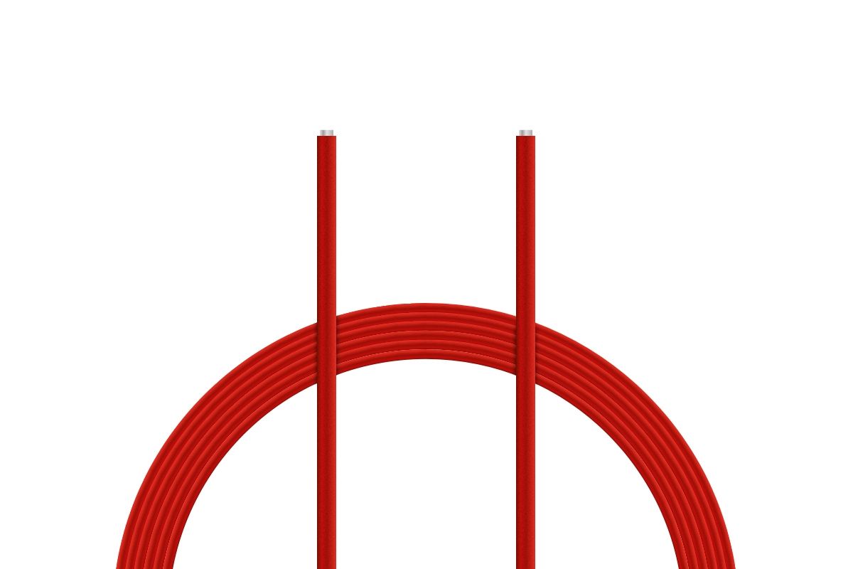 Kabel silikon 0.75mm2 1m (červený) PELIKAN