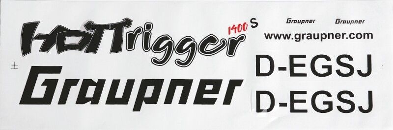 Nálepky - HoTTrigger 1400S GRAUPNER Modellbau