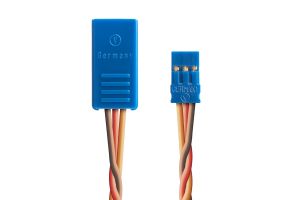 Y-kabel kompakt 100mm JR 0,5qmm kroucený silikonkabel, 1 ks. BLUE LINE SILIKON