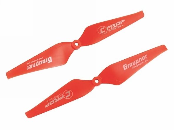 Graupner COPTER Prop 10x4 pevná vrtule (2ks.) - červené GRAUPNER Modellbau