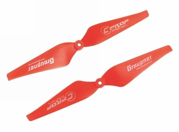Graupner COPTER Prop 9x4 pevná vrtule (2ks.) - červené GRAUPNER Modellbau