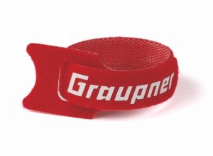 Stahovací pásek suchým zipem 150mm GRAUPNER , červený (10ks) GRAUPNER Modellbau