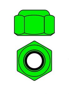 Hliníkové Nylon STOPmatky M2 - zelené - 10 ks. TEAM CORALLY