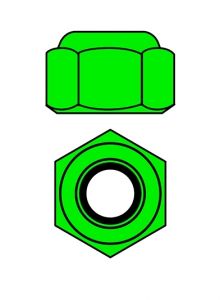 Hliníkové Nylon STOPmatky M4 - zelené - 10 ks. TEAM CORALLY