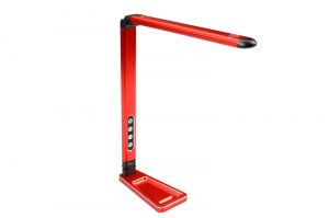 LED stolní - nastavitelná svíť. - sensor pohybu - pracovní vanička - barva červená TEAM CORALLY