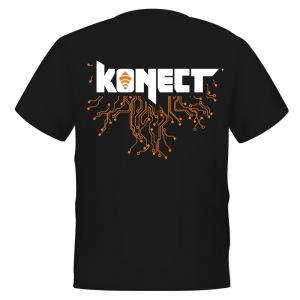 KONECT tričko černé - vel."L"